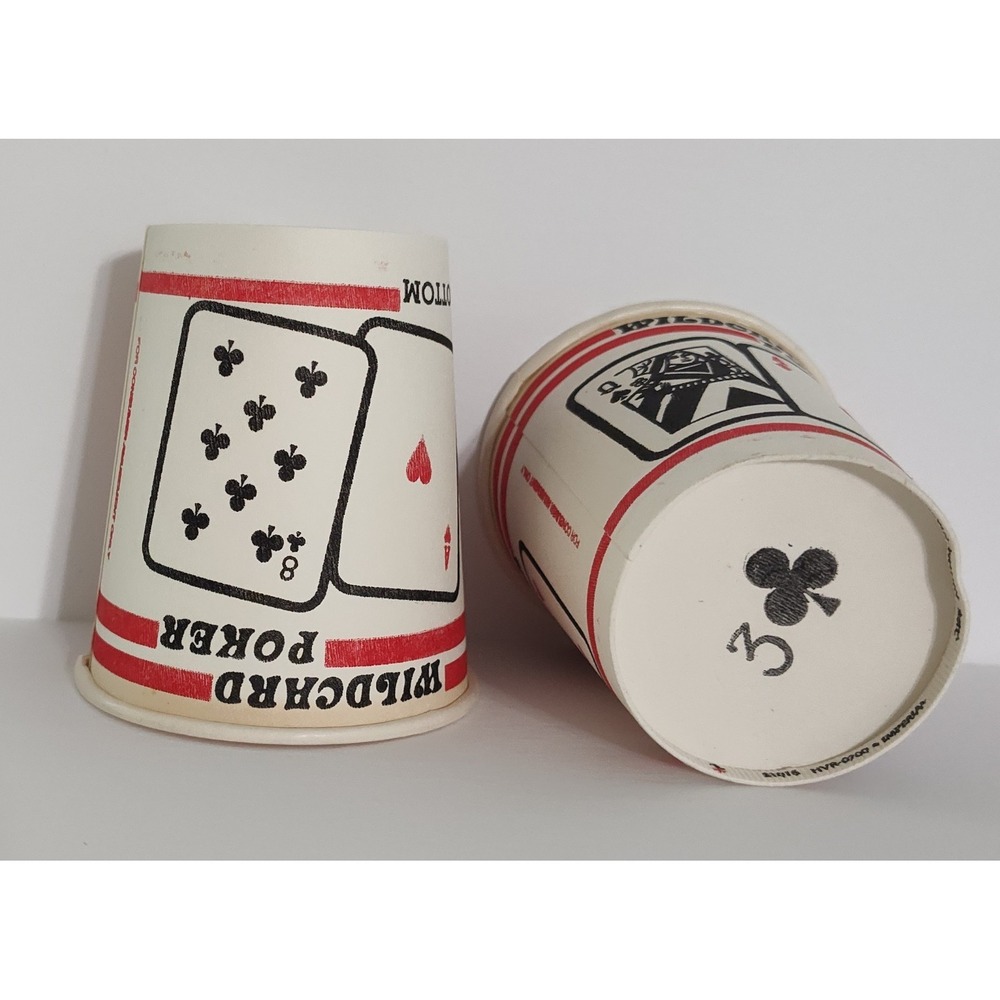 Terminator 2 Coffee Cups Wild Card Poker *Sold as pair Movie Prop Paper Ephemera